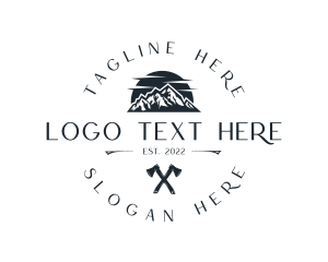 Mountaineering - Traveler Mountain Adventure logo design