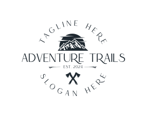 Traveler Mountain Adventure logo design