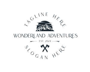 Traveler Mountain Adventure logo design