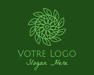 Green Vegetation Leaves Logo