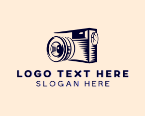 Lens - Dslr Photo Camera logo design