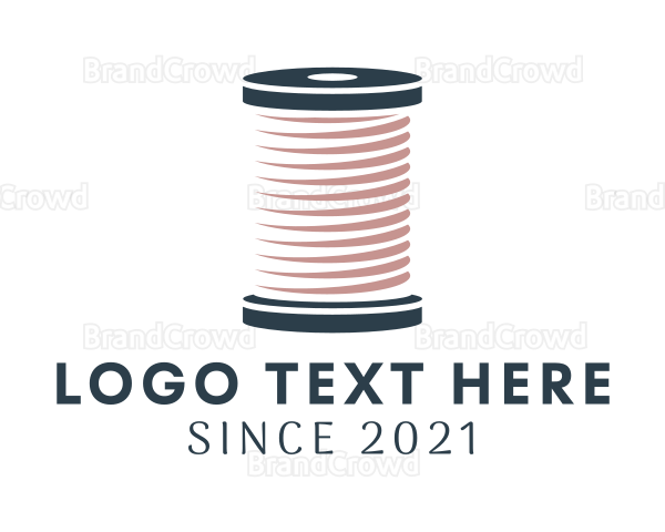 Knitting Thread Spool Logo