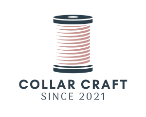 Knitting Thread Spool logo design