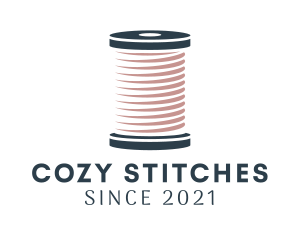 Knitter - Knitting Thread Spool logo design