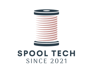 Spool - Knitting Thread Spool logo design