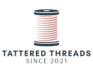 Knitting Thread Spool logo design