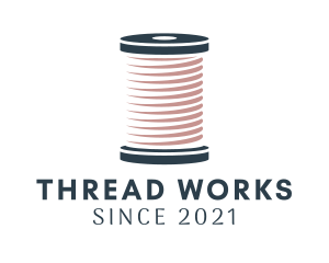 Knitting Thread Spool logo design