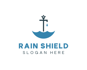 Umbrella - Water Faucet Umbrella logo design