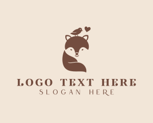 Foxy - Bird Fox Wildlife Zoo logo design