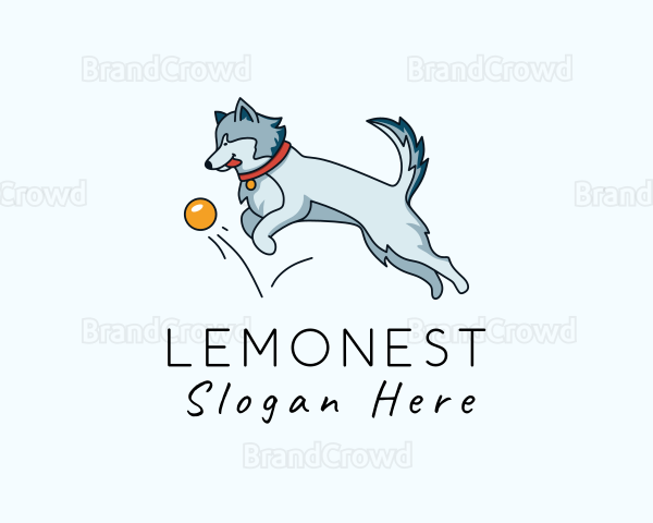 Husky Pet Dog Logo