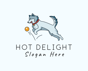 Husky Pet Dog logo design