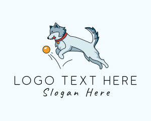 Husky Pet Dog Logo