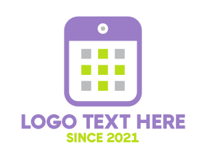 Electronic Device - Mobile Calendar App logo design