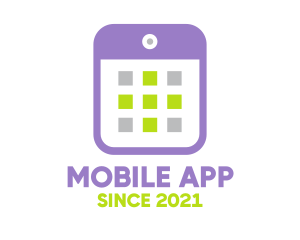Mobile Calendar App logo design