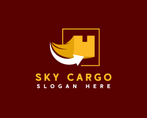 Cargo Box Arrow logo design