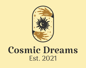 Psychedelic - Astrological Moon and Sun logo design