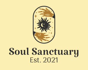 Spirituality - Astrological Moon and Sun logo design