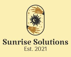 Sun - Astrological Moon and Sun logo design