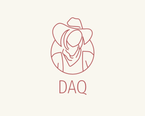 Rustic - Cowgirl Farmer Woman logo design