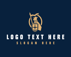 Law Firms - Crusader Knight Shield logo design