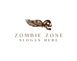 Zombie - Skull Wing Gaming logo design