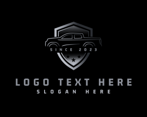 Vehicle - Metallic Pickup Vehicle logo design