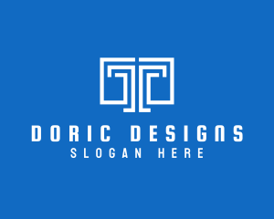 Doric - Legal Colum Letter T logo design