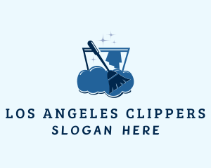 Bucket Mop Bubbles Logo