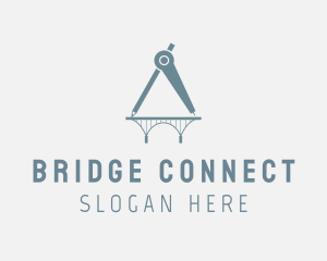 Bridge - Compass Bridge Structure logo design