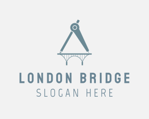 Compass Bridge Structure logo design