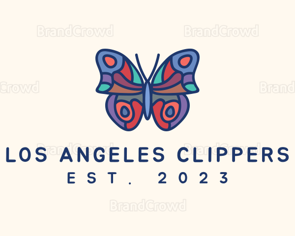 Butterfly Insect Mosaic Logo