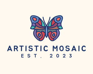 Mosaic - Butterfly Insect Mosaic logo design