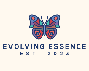 Butterfly Insect Mosaic logo design