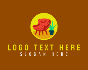 Accent - Chair Furniture Upholstery logo design
