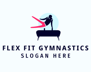 Pommel Horse Gymnast logo design