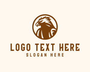 Steppe Eagle - Eagle Wildlife Sanctuary logo design