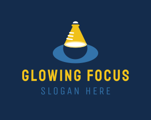 Spotlight - Laboratory Spotlight Flask logo design