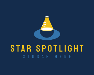 Laboratory Spotlight Flask logo design