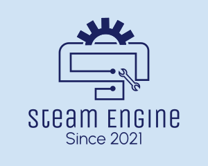 Blue Engine Repair logo design