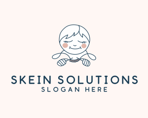 Skein - Girl Crochet Yarn logo design