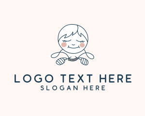 Loom - Girl Crochet Yarn logo design