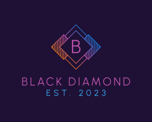 Gradient Diamond Business Company logo design