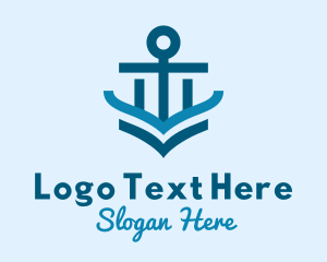 Sailor - Ferry Cruise Anchor logo design