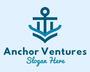 Anchor - Ferry Cruise Anchor logo design