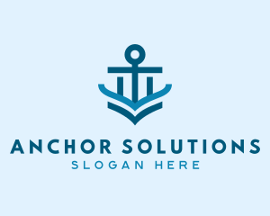 Anchor - Maritime Ferry Anchor logo design