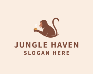 Drinking Monkey Coffee  logo design