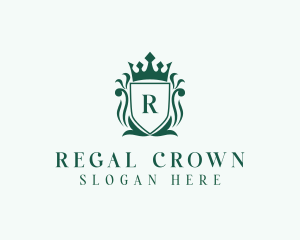 Royalty Shield Crown logo design