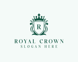 Royalty Shield Crown logo design