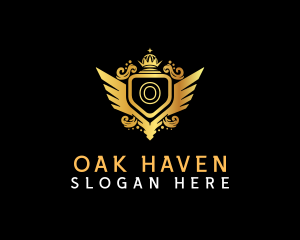 Luxury Shield Wing  logo design