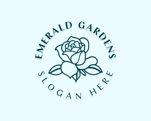 Rose Flower Garden logo design